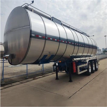 Remorcă cisternă din oțel inoxidabil de 40 m3